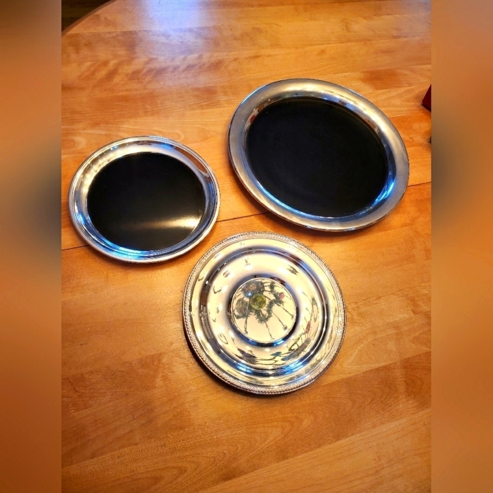 Sterling Silver Plated Serving Set - Picture 14 of 15